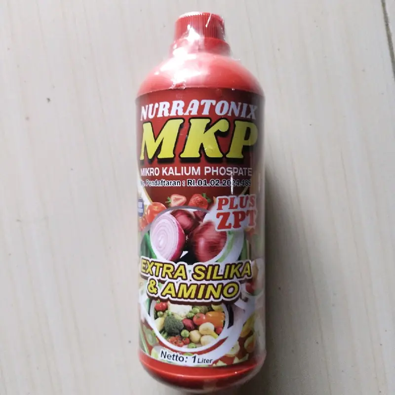 MKP Nurratonix New 1 Liter Pupuk Cair untuk merangsang bunga & mencegah kerontokan bunga bakal buah, Pengisian dan pembesaran umbi dan buah dan gabah padi#kalium#MKP Tanaman 5