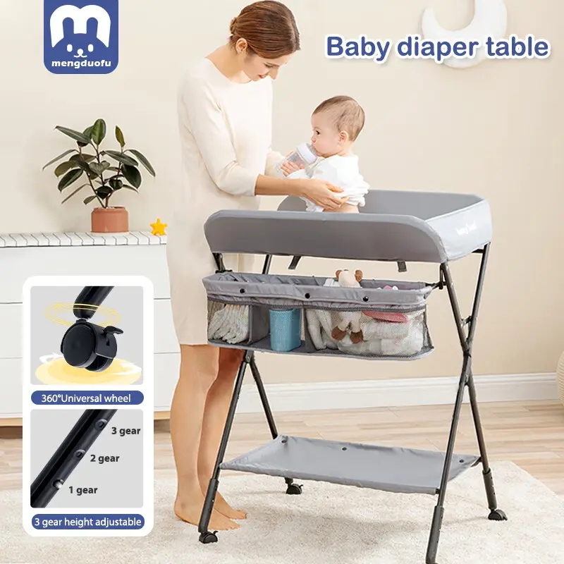 [SG STOCK] Baby Diapers Changing Table Foldable Newborn Multifunctional 0-3 Years Old Care Diaper Nursing Table