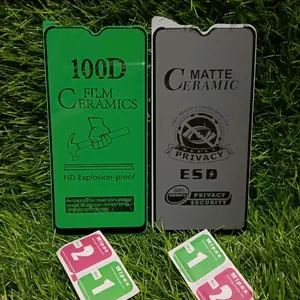 TG Tempered OP A5S  Anti Gores Matte Privacy Anti SPY Antigores Cover Hitam 100D Film Ceramics HD Explosion-proof