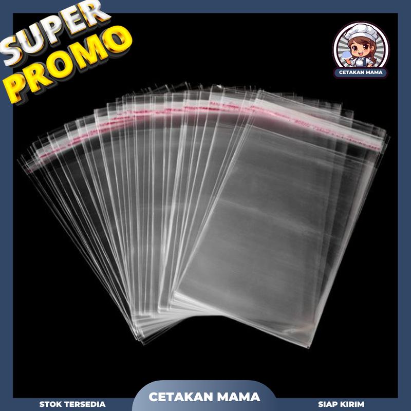 [100 PCS] Plastik OPP 5x17cm lem Termurah tebal 24 Micron / Plastik Isi jelly jualan / Plastik jualan jelly 5