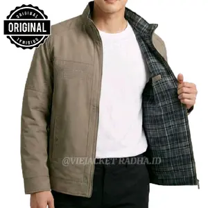 Jaket pria dewasa terbaru 2025/jaket cowo keren 2025 model terbaru/jaket pria terbaru 2025/jaket cowo deweasa pria/jaket cardinal original asli 2025 Distro Casual Kotak Keren Semi Muda Bomber Denim Bordir Tebal Nyaman Katun Kain Hijau Lembut Kancing Cowok