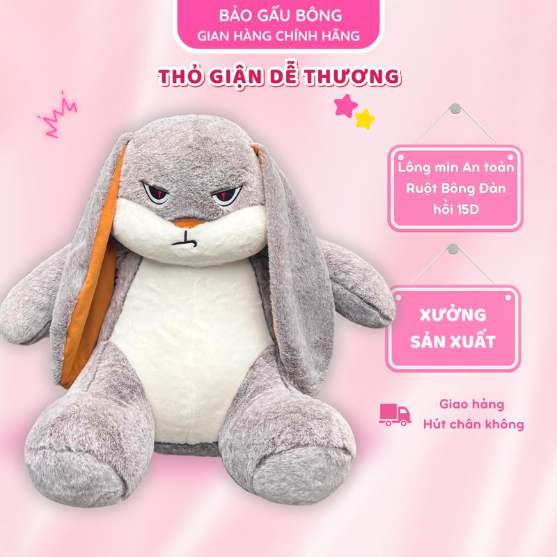    VIP   GẤU BÔNG THỎ GIẬN DƯ  LÔNG MỀM MỊN DỄ THƯƠNG HÀNG BÚP BÊ THÚ NHỒI BÔNG Toy Thú Bông 