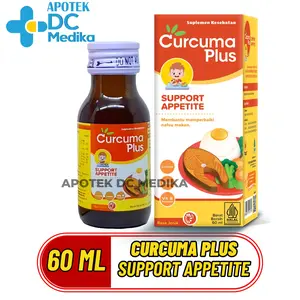 Curcuma Plus Support Appetite Lysine 60ml Multivitamin Anak Perbaiki Nafsu Makan Ekstrak Curcuma Lysine Multivitamin