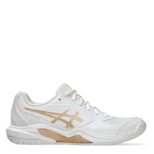 Sepatu Tenis Wanita Asics Gel Dedicate 9 Pickleball White Champagne 1042A317.100