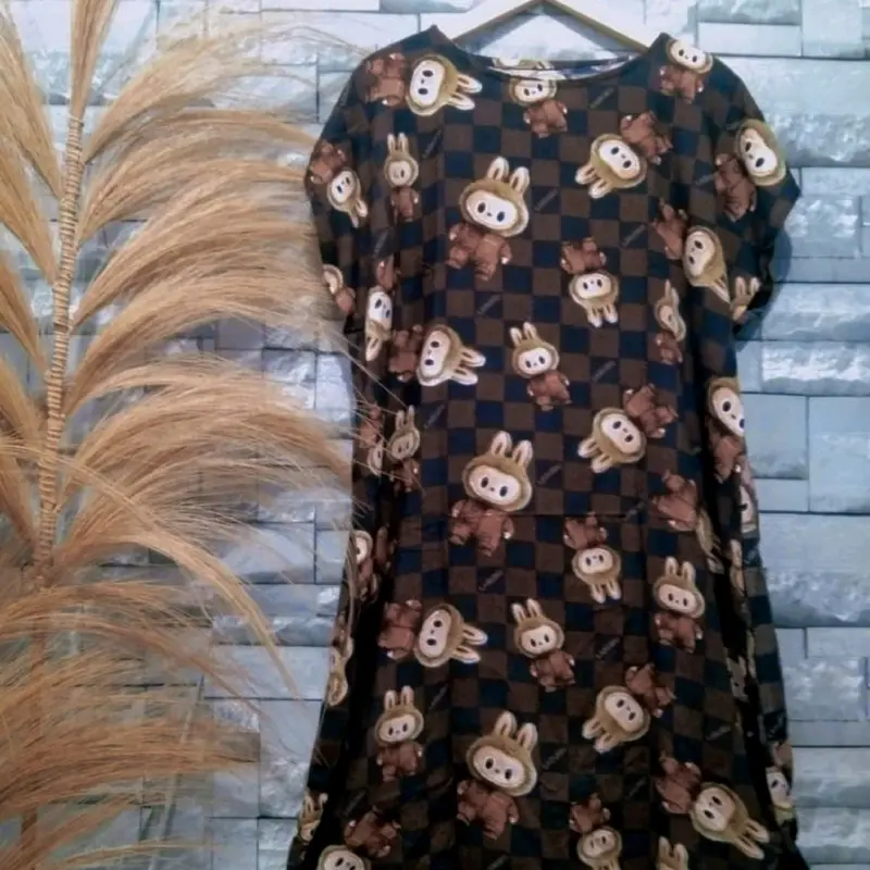 Daster Labubu Viral / Daster Adem Murah / Daster viral katun Rayon lembut 1