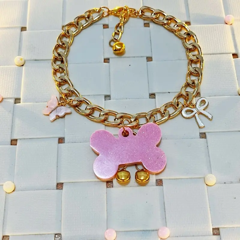 Kalung Kucing Anjing BISA CUSTOM NAMA |Liontin Kucing Anjing Custom Nama | pet collar | kalung rantai kucing | kalung preman 1