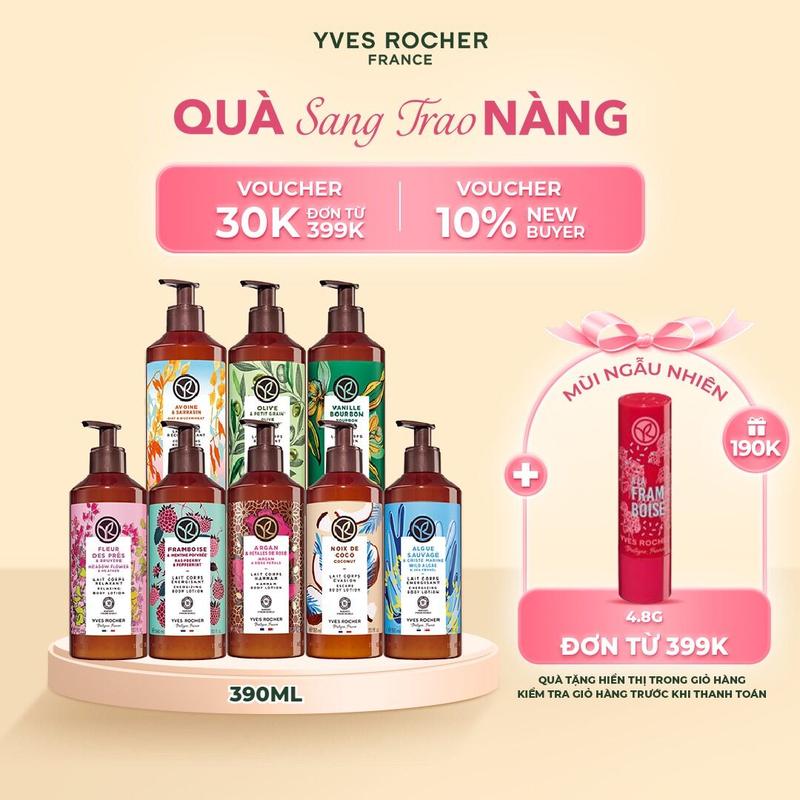 [YR] Sữa Dưỡng Thể Yves Rocher Body Lotion 390ml - Nhiều mùi hương