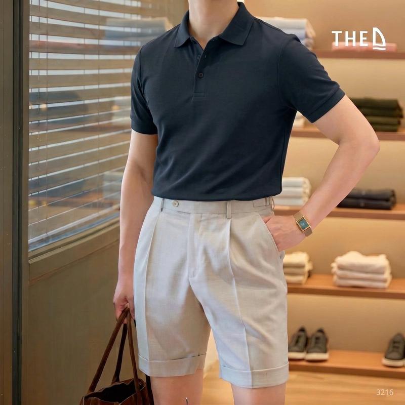 Áo polo vải cotton thương hiệu The D, dáng bình thường, được làm từ 100% vải cotton. Mẫu áo polo: VA3216CO.,thông thường,maroon,đơn giản hiện đại,đỏ và tím,thời trang thể thao,đen và xanh lá,đẹp,đen vàng,tay_n,đen- xám,áo c,đồ,ấm no - be,áo polo nam basic
