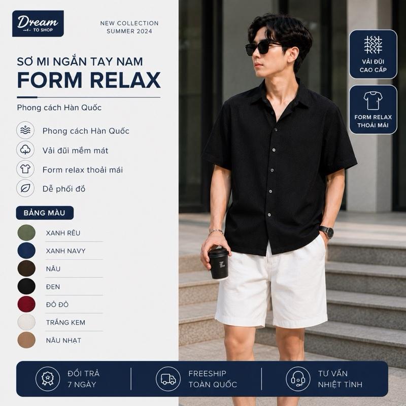 [Giá mở bán] SƠMI Mùa Hè, Ngắn Tay Nam Nữ Form Rộng "RELAX" chất vải Đũi vân mềm nhẹ cực kỳ mát,nhiều phối màu Trẻ Trung năng động