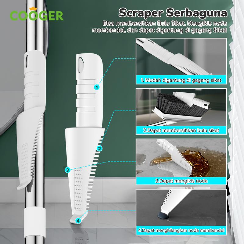 COOGER Electric Sikat Lantai Kamar Mandi 3IN1 Dengan Wiper Serbaguna Untuk Segala Jenis Lantai 5