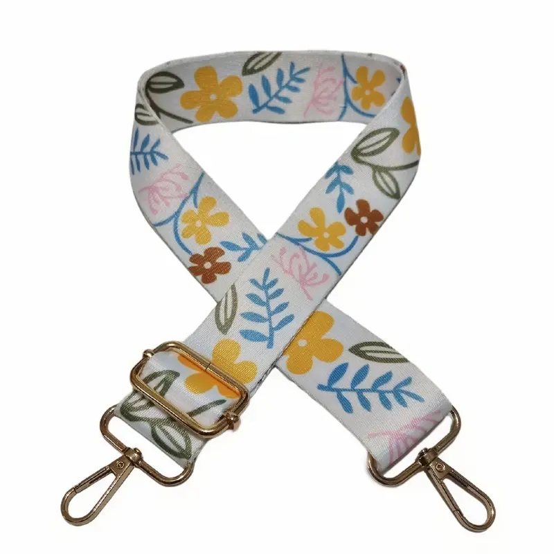 Tali Panjang Tas Selempang FTH Motif Bunga Besar Bahan Katun 120cm 8
