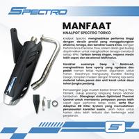Gambar Spectro Knalpot Torko Vario 110 Karbu Kenalpot Standar Racing Full Package Stainless Steel Deep dari Spectro Official Store Kota Depok 5 Tokopedia