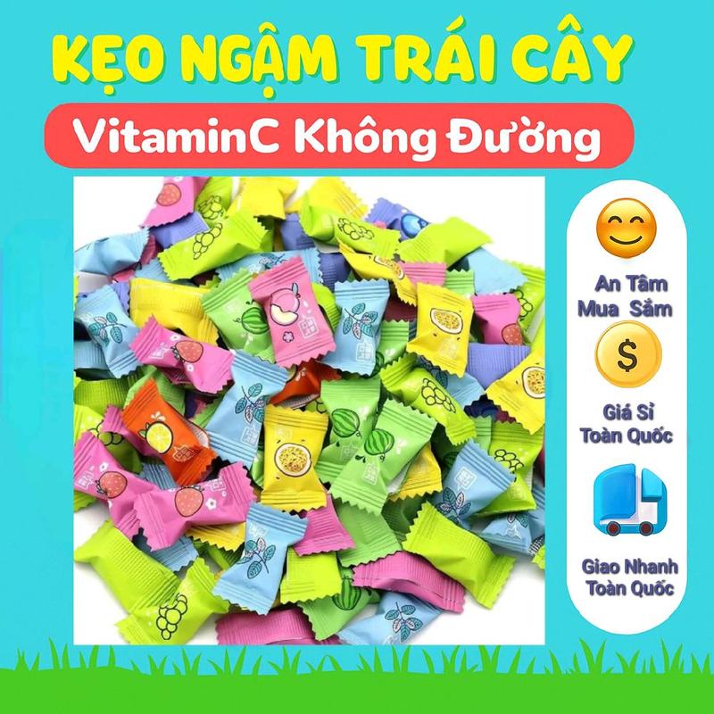 Kẹo Trái Cây Vitamin C Không Đường -  1996 Food Mart  Candy Snack Food
