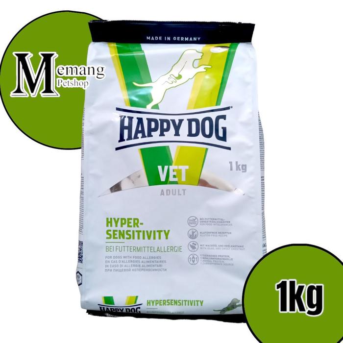 Jual Happy Dog Vet Diet Hypersensitivity 1Kg Utk Anjing Alergi