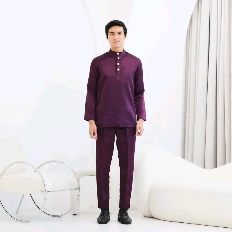 SATU STEL BAJU TELUK BELANGA PRIA baju kurung melayu malaysia baju kurung melayu pria baju koko satu stell murah