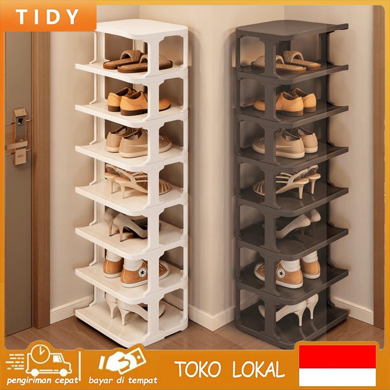 Tidy Tribe TT Ruang penyimpanan rak sepatu plastik rak sepat - Shop ...