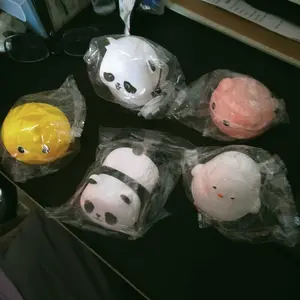 lampu tidur kartun hewan Vinyl Cartoon Night Light Children Creative Luminous Toy Romantic Atmosphere Sleep Light Hadiah Anak Kamar Lampu Kotak