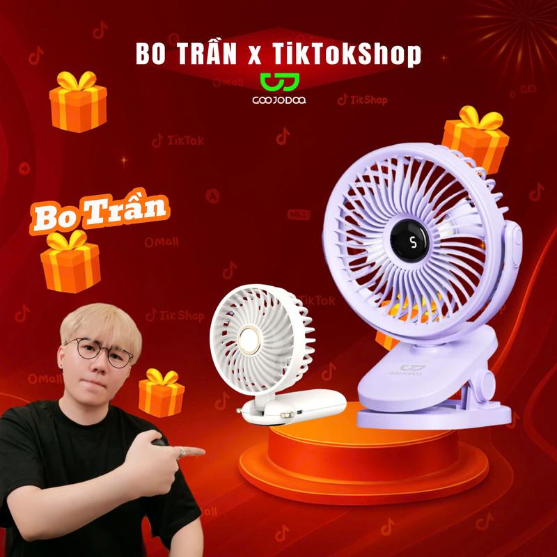 GOOJODOQ x Bo Trần COMBO Quạt Kẹp+ quạt mini ngẫu nhiên quạt nhỏ máy tính để bàn ký túc xá sinh viên tắt tiếng quạt điện nhỏ Fan Quạt Phụ Kiện Mobile