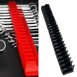 23Slots Magnetic Wrench Organizer Magnet Tool Holder Rak Kunci Pas Tool Storage Wrench Set Storage Portable Tool Storage Shelf