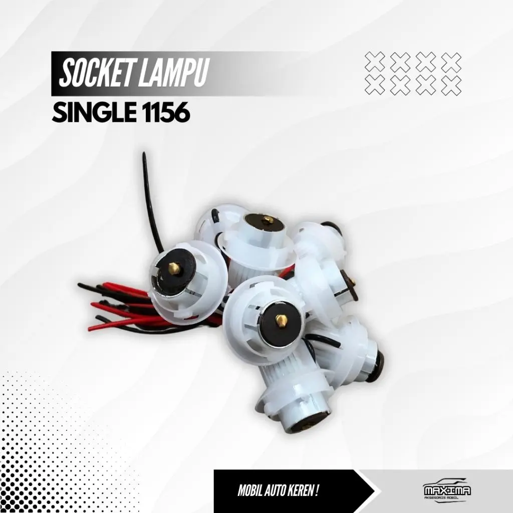 PERPCS Socket Lampu Double 1157 Single 1156 Soket Fitting Lampu REM/SEN kaki 1 dan kaki 2 Untuk motor Mobil