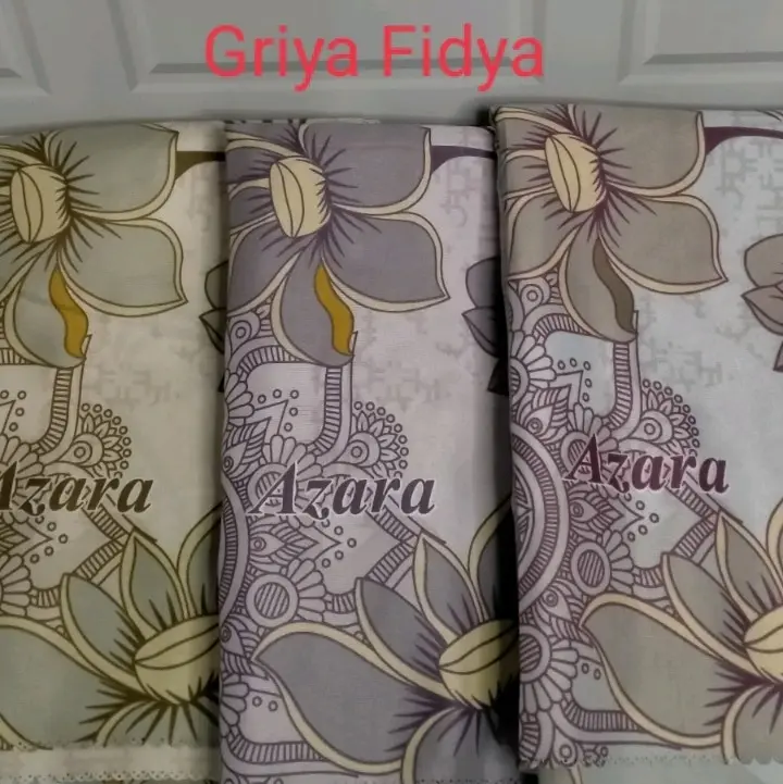 Hijab Segiempat Azara / Hijab Voal Motif Azara / Hijab Motif Azara