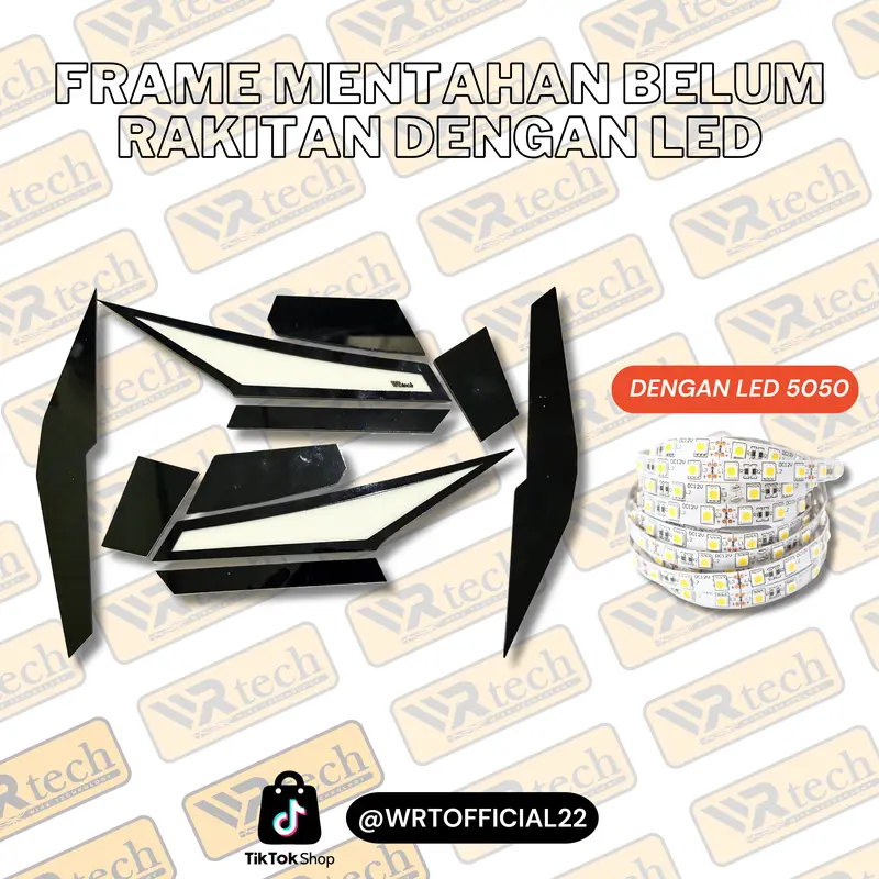 Frame Lampu alis custom model lazy vario 125 KZR Motorcycle Akrilik 5