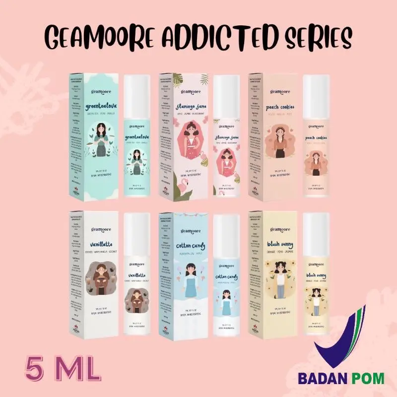 Geamoore Addicted parfum series 5 ml roll bpom murah  Perfume Wangi Lasting 0