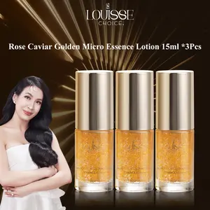 [TRAVELSIZE 3 PCS][LIVE] LOUISSE CHOICE Rose Caviar Golden Micro Essence Lotion Essence Serum