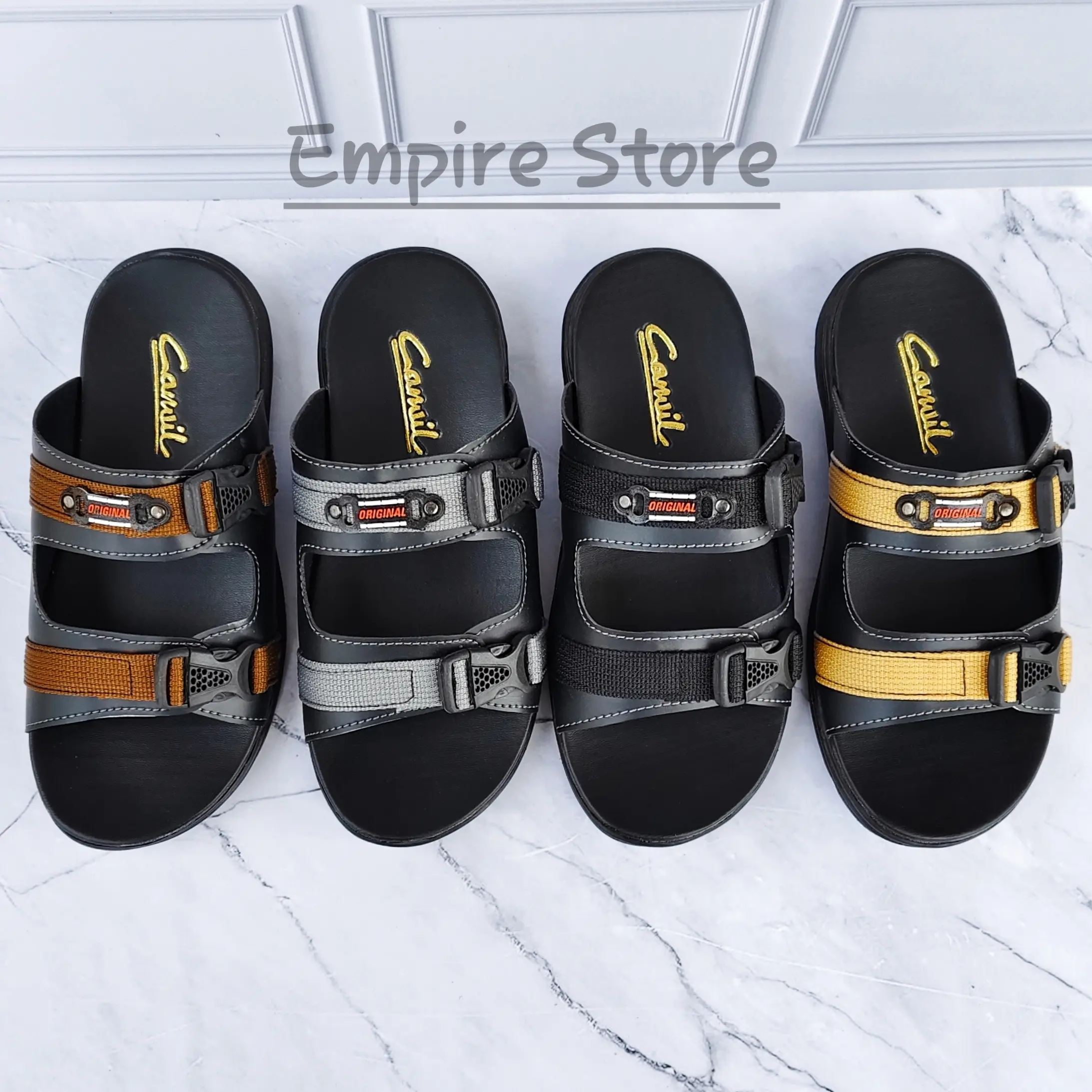 Sandal Slop Casual Pria Sendal Distro Kasual Selop Gunung Outdoor Cowok