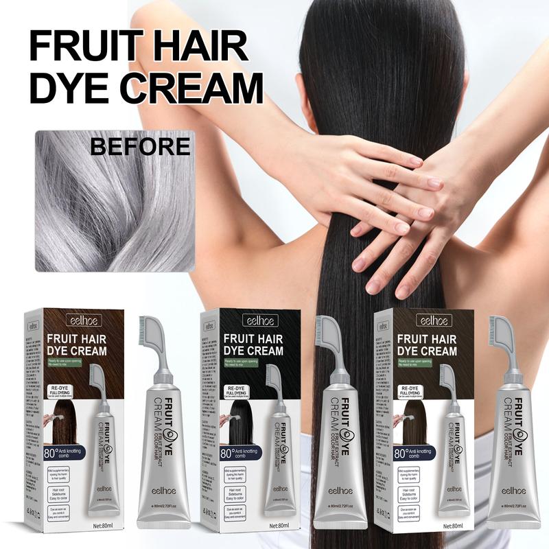 Product Introduction of EELHOE Magic Fruit & Vegetable Hair Dye Cream - For All Hair - Enchanting Natural & Gentle Long-Lasting Hair Coloring Cream Cat Pewarna shampoo  untuk bleaching rambut cat  rambut 0