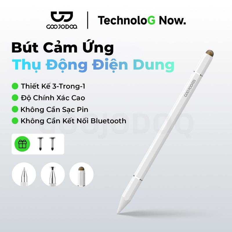 [GOOJODOQ*KOL/KOC] Bút cảm ứng thụ động điện dung ,Thiết kế 3-Trong-1 ,Độ chính xác cao ,Không cần sạc pin ,Không cần kết nối Bluetooth
