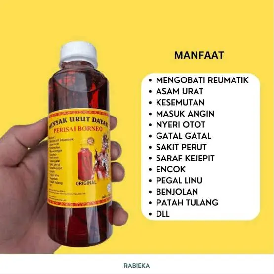 Minyak Urut Dayak Perisai Borneo Kemasan 250 ml 1