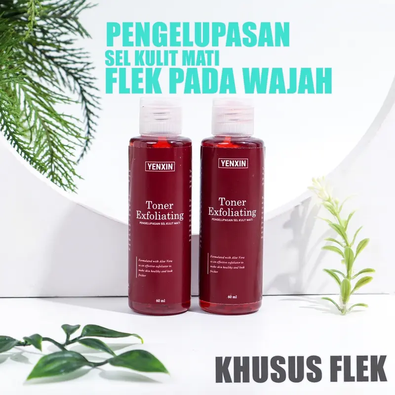 YENXIN Toner Exfoliating Khusus Flek Pengelupasan Sel kulit Mati Darkspot, Melasma Hiperpigmentasi Noda BIntik Hitam Wajah Bekas Jerawat Pemutih Kulit Kusam Susah Putih 5