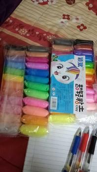 Product Review of （Buy 1 Free 1 Pack!!）Non-Toxic Super Light Air Dry Clay Light Clay With Tools Set (24 Colours) Kids/Children DIY Educational from Z**a 1
