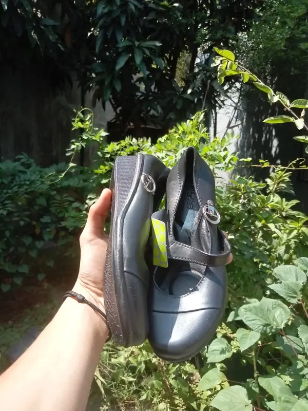 Sepatu Karet Alina Pantofel Model 538 Anak Cewek Tali Gesper Tinggi Hak 3cm - Ukuran 31-35 Fashion 2