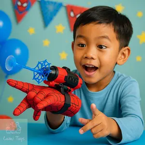 Mainan Anak Spiderman Web Dart Blaster Jaring Spiderman Peluru Plastik Tembakan Toys