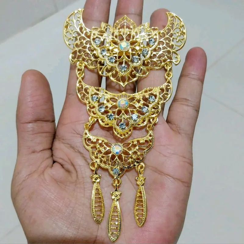 Bros Kebaya Susun 3/Bros KutuBaru/Bros Jilbab Susun,Bros Hijab Clips Silver 8