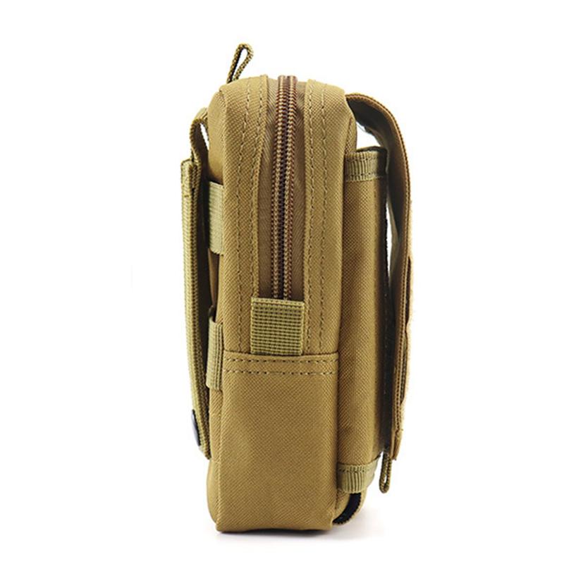 Product Introduction of Waist Bags Men's Outdoor Casual Waist Pack Coin Purse Mobile Phone Case nylon Work Waist Case Bag Army Military EDC Small Bag 13