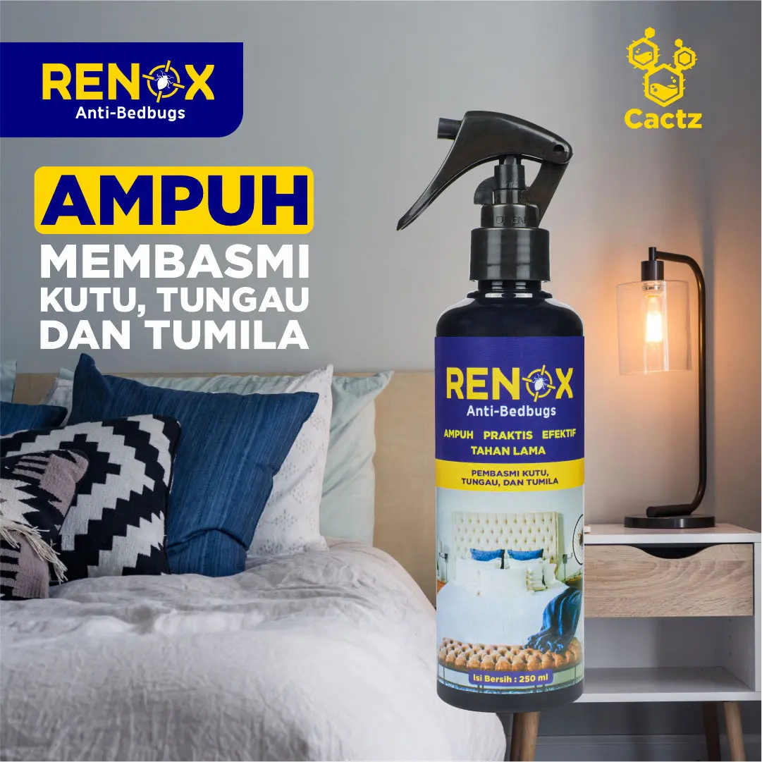 RENOX 250ml-Pembasmi kutu kasur,tungau dan tumila terampuh spray Cairan