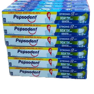 6 pcs pepsondent strong biru 75 gr+15gr