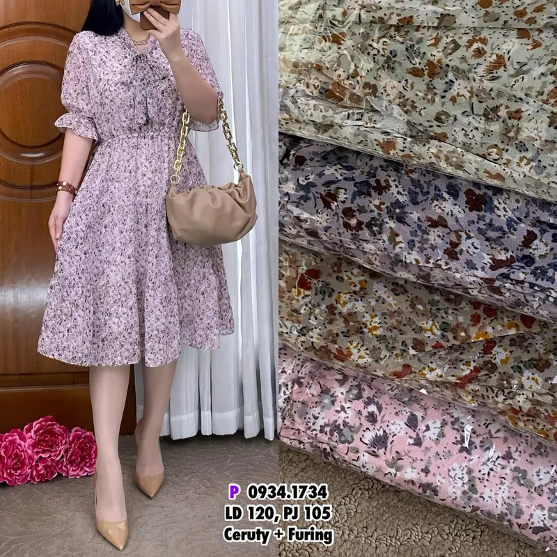 F897 Dress Gabriella Model Baru Kekinian 6