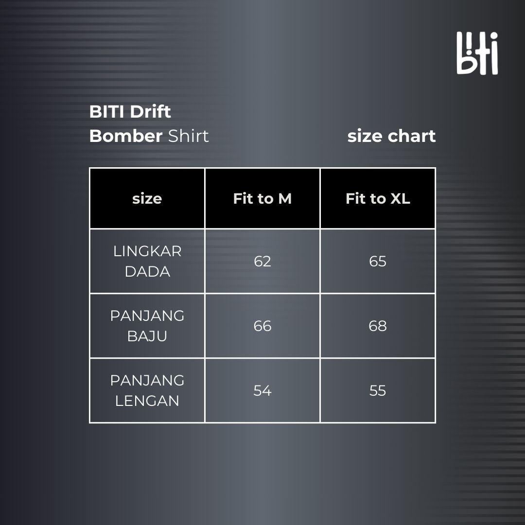 BITI Drift Bomber Shirt | Kemeja Outer Bomber Lengan Panjang Pria Motif Abstrak