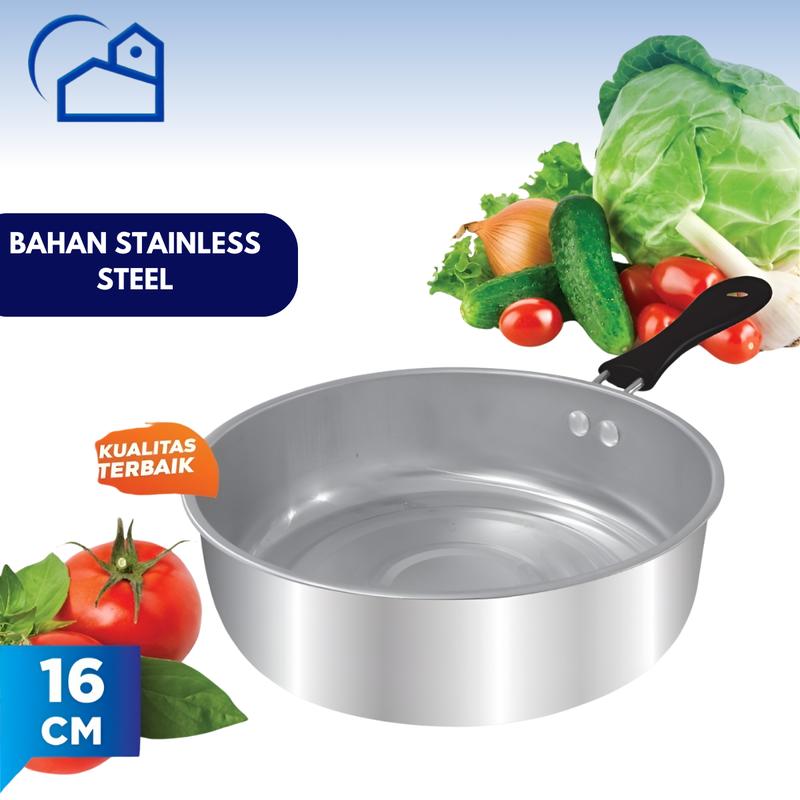 Panci Susu Milk Pot 18cm / 20cm panci susu Stainless Steel Milk Pan Kuah Mie Multifungsi 5
