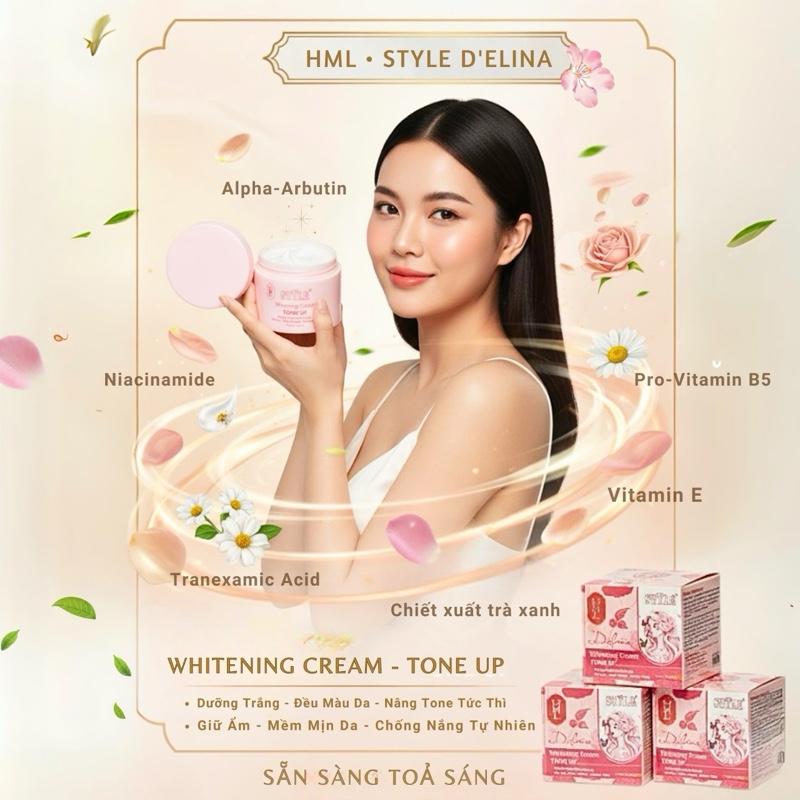 H02 BODY Delina Whitening Cream 150Gr- Hỗ trợ da Body Ngày Đêm