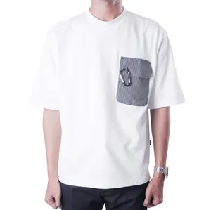 EARTHY GENOVA - Hickory White T-Shirt Kaos Distro Unisex Cotton Combed 16s