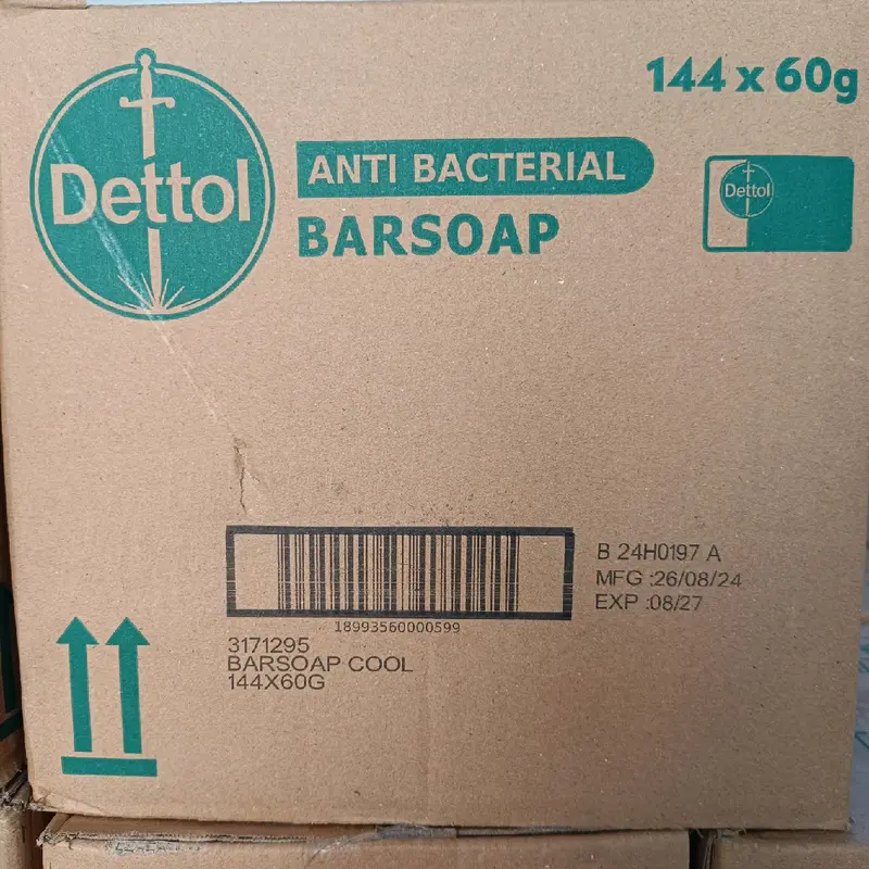 1 Karton Sabun Dettol 60gr Sabun Batang Mix Campur Isi 144pcs 2