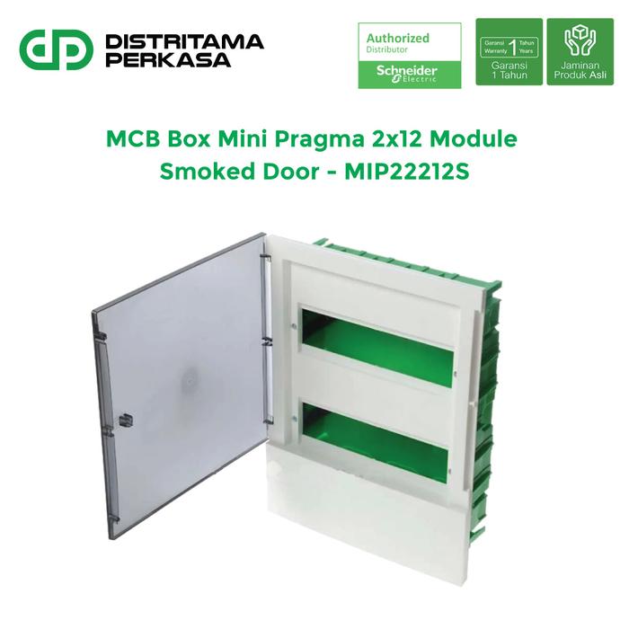 Promo Schneider MCB Box Mini Pragma Smoked Door 2x12 Modules ...