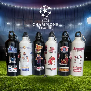 Botol Sport Stiker Club Bola Free Carabiner (GANTUNGAN) 750ml Stainless Steel