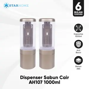 StarHome Dispenser Sabun Cair 1000ml Tempat Sabun Cair Soap Dispenser Sanitizer Lotion Shampoo AH107-2