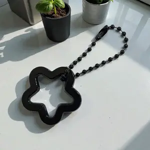 Hadiah Gratis Keychain Bintang (Buy 2 Free 1) Rantai Estetik Pink Hitam Cute Untuk Customer